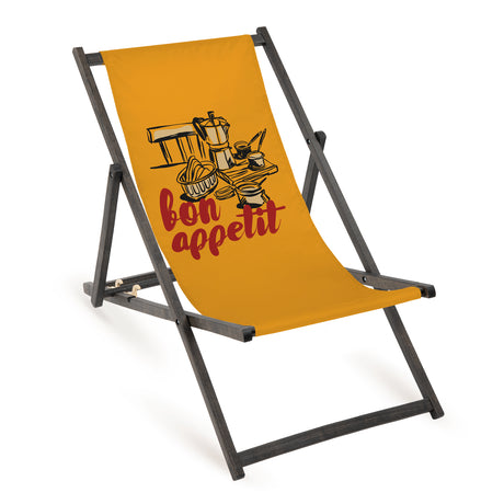 Holz-Liegestühle In Crust We Trust mit schwarzem Gestell