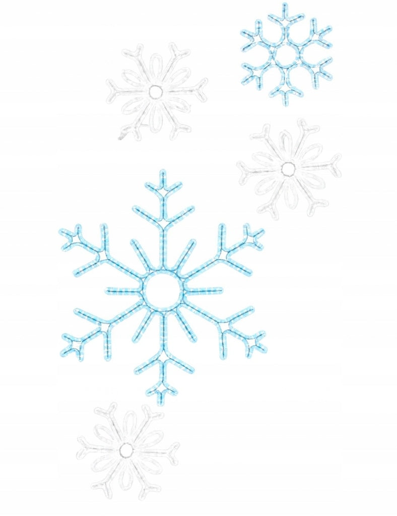 LED-Schneeflocken-Straßendekoration 1,8 m