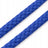 Geflochtene Baumwollkordel 5 mm – Makramee-Schnur 1 m Blau