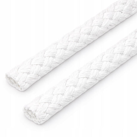 Geflochtene Baumwollkordel 8 mm Makramee-Schnur 1m Weiß