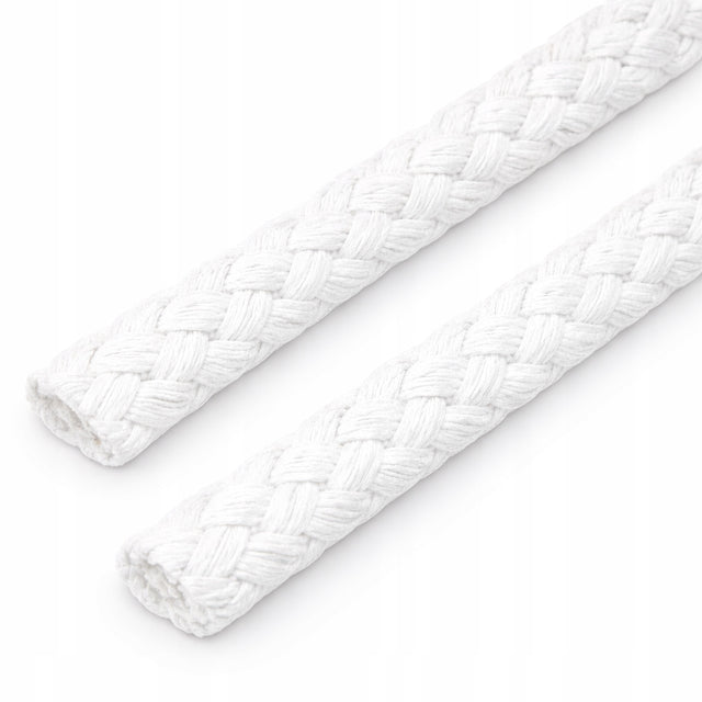 Geflochtene Baumwollkordel 8 mm Makramee-Schnur 1m Weiß