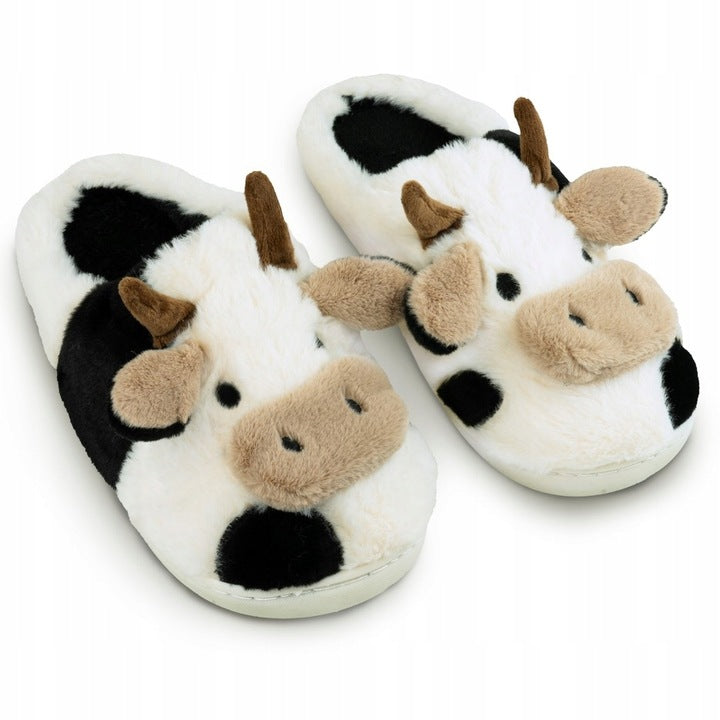 Plüschhausschuhe „Kuh“