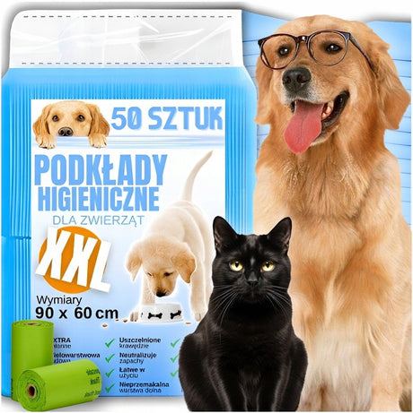 Hygienematten Hund Katze XL 90x60cm 50Stk.