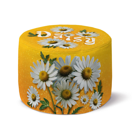 Runder Pouf-Fußhocker Daisy