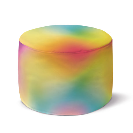 Runder Pouf-Fußhocker Rainbow