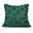Plüschiges grünes Kissen 45x45cm