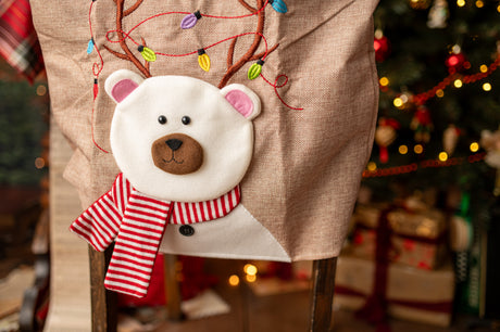 Teddybär-Stuhlbezug Weiß