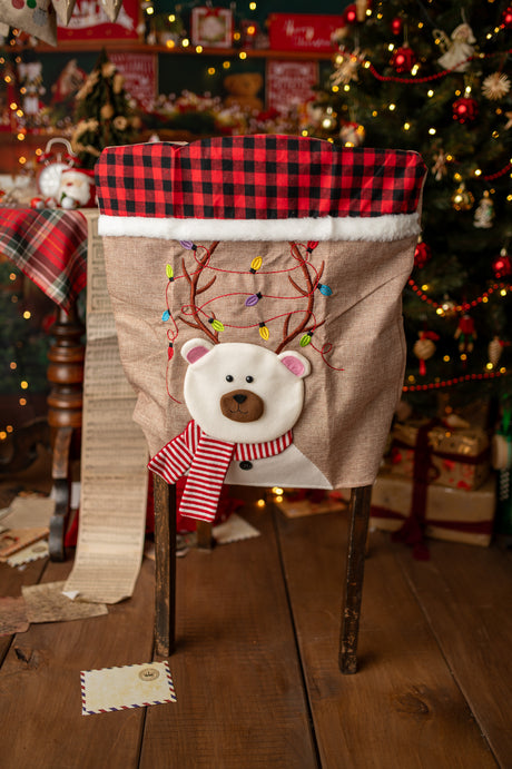 Teddybär-Stuhlbezug Weiß