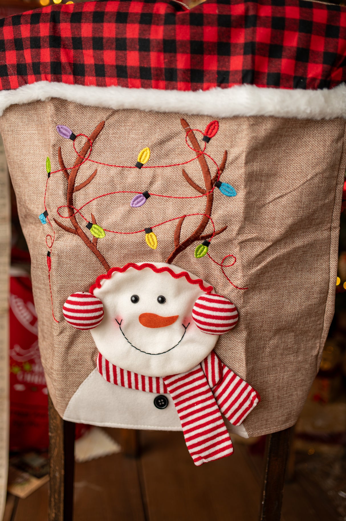 Schneemann-Stuhlbezug