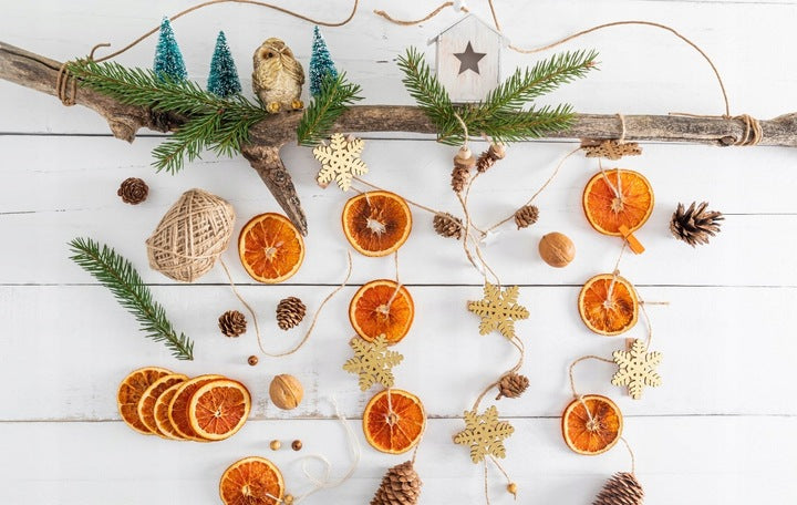 Natürliche getrocknete Orangenscheiben