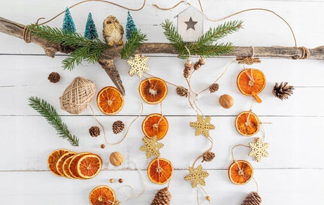 Natürliche getrocknete Orangenscheiben