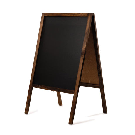 Kundenstopper Werbeständer Doppelseitig Holz Kreidetafel 60x100 cm