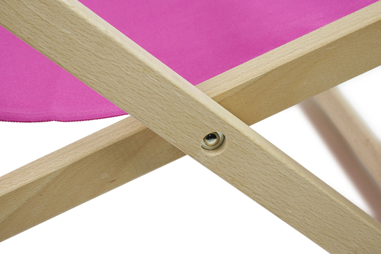 Holzliegestuhl mit Druck Lato