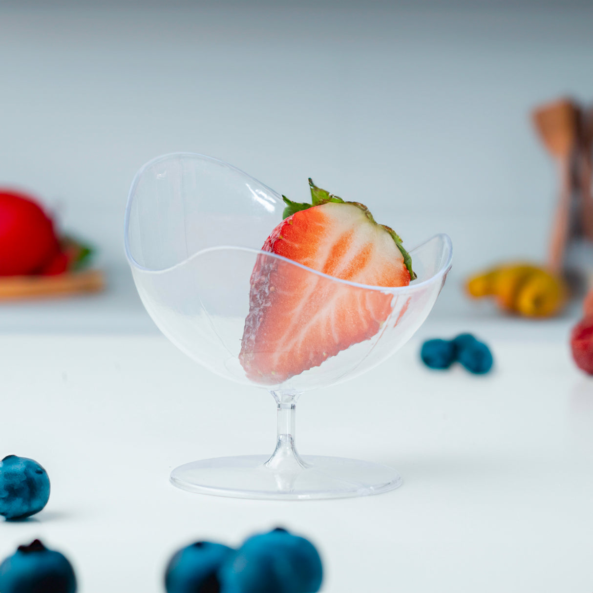 Transparente Dessertbecher aus Kunststoff 50 ml, 6 Stück – für Desserts und Snacks