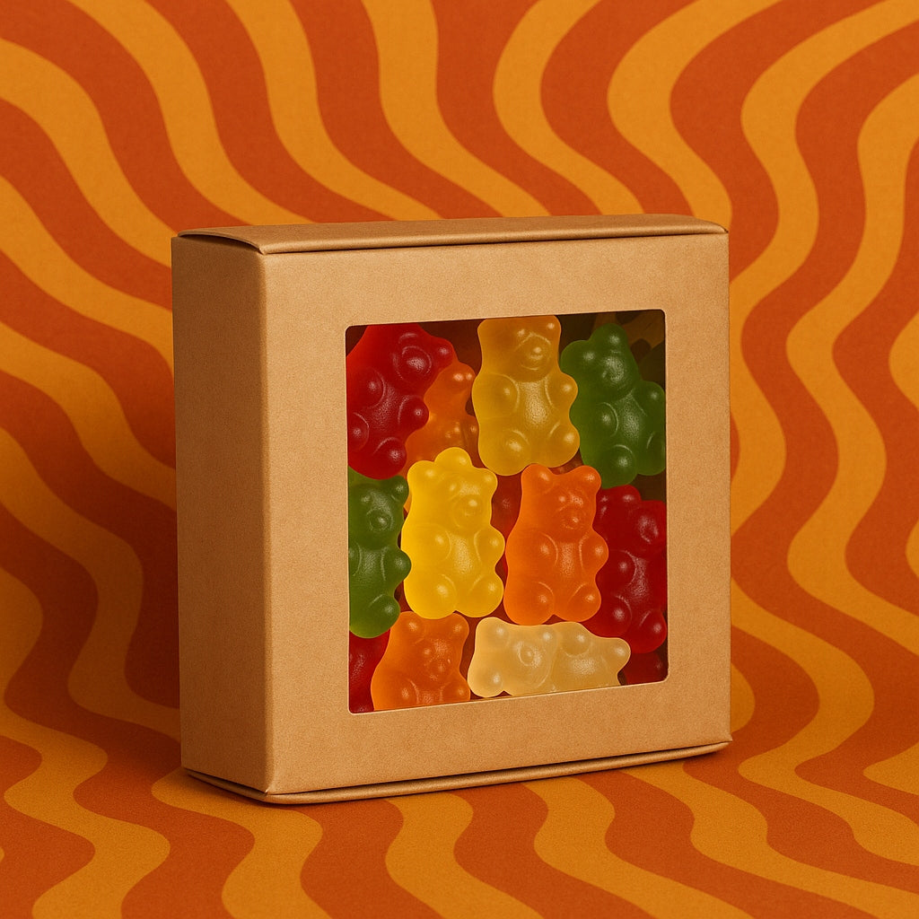 Geschenkboxen mit Sichtfenster, 5er-Set