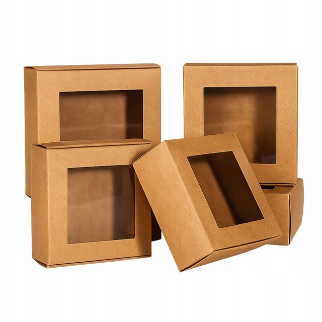 Geschenkboxen mit Sichtfenster, 5er-Set