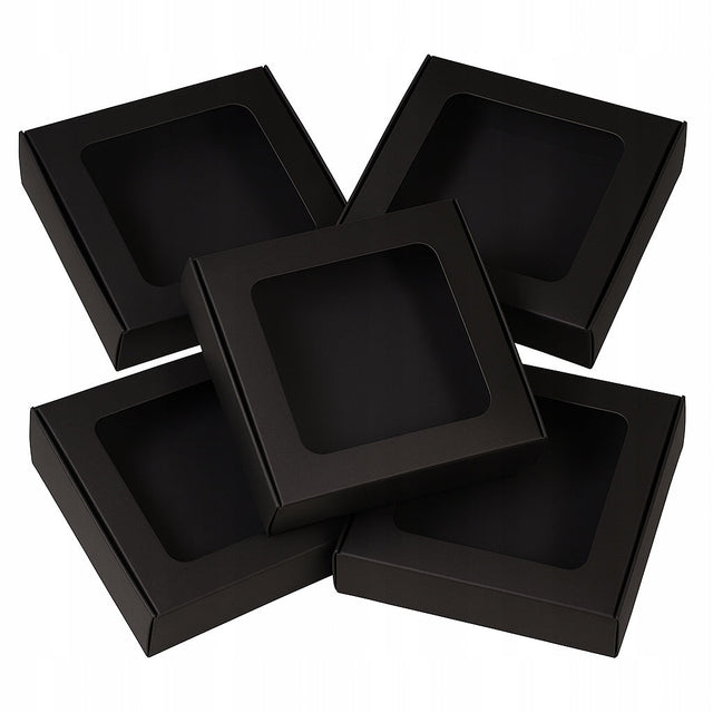 Set von Schachteln mit Sichtfenster