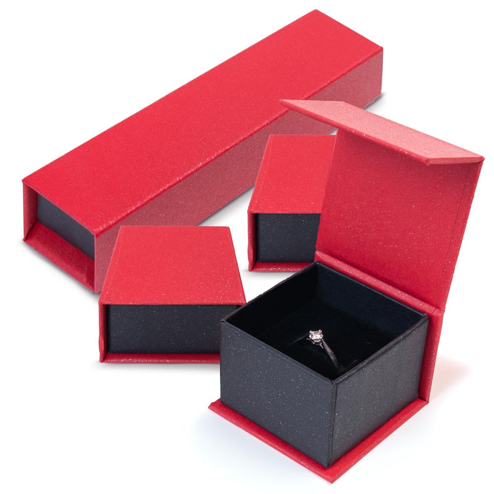 Dekorative Schmuckgeschenkboxen, 4 Stück.