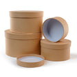 Set mit 4 Kraftpapier-Geschenkboxen