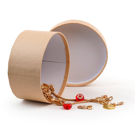 Set mit 4 Kraftpapier-Geschenkboxen