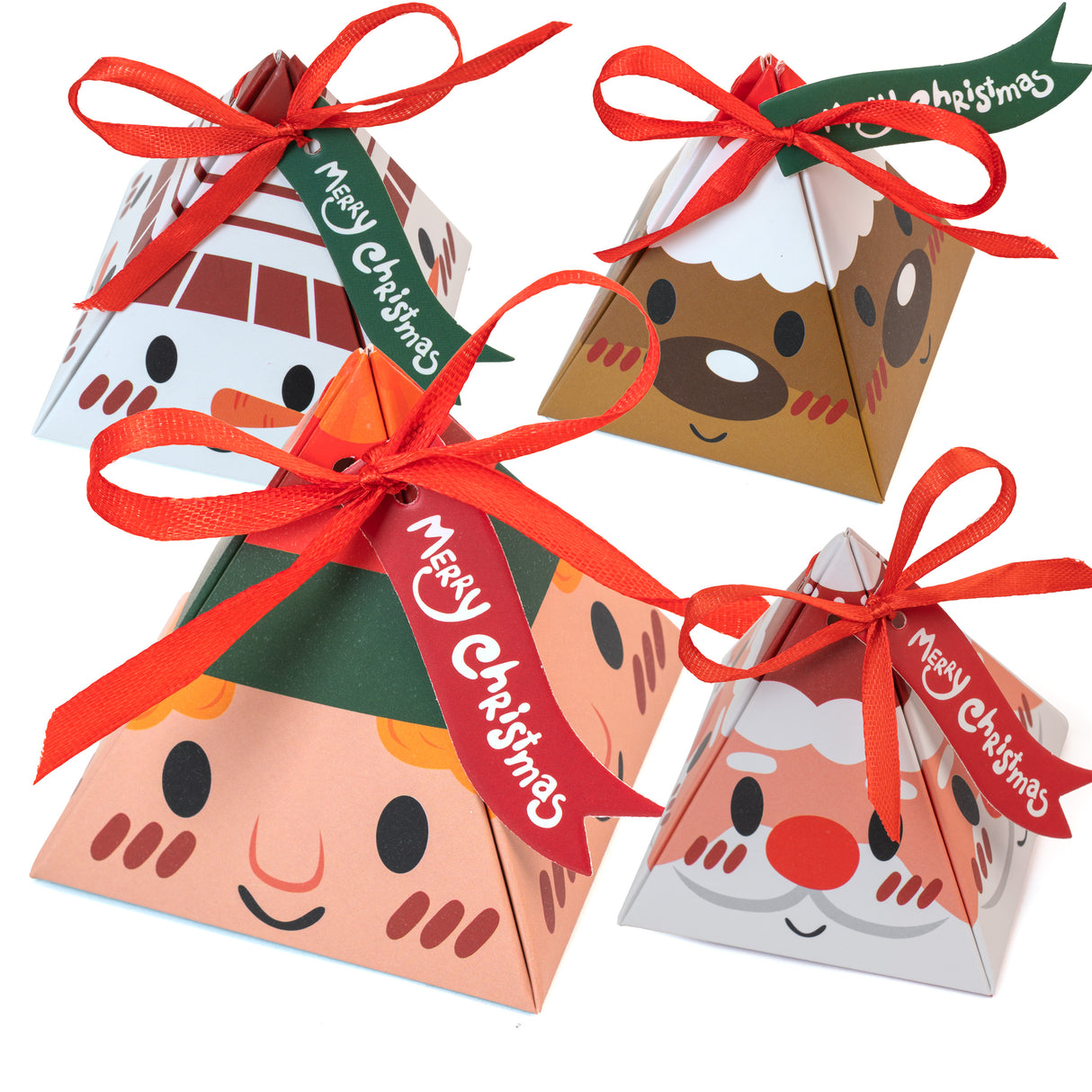 Weihnachtsboxen Anhänger 4St