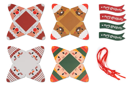 Weihnachtsboxen Anhänger 4St