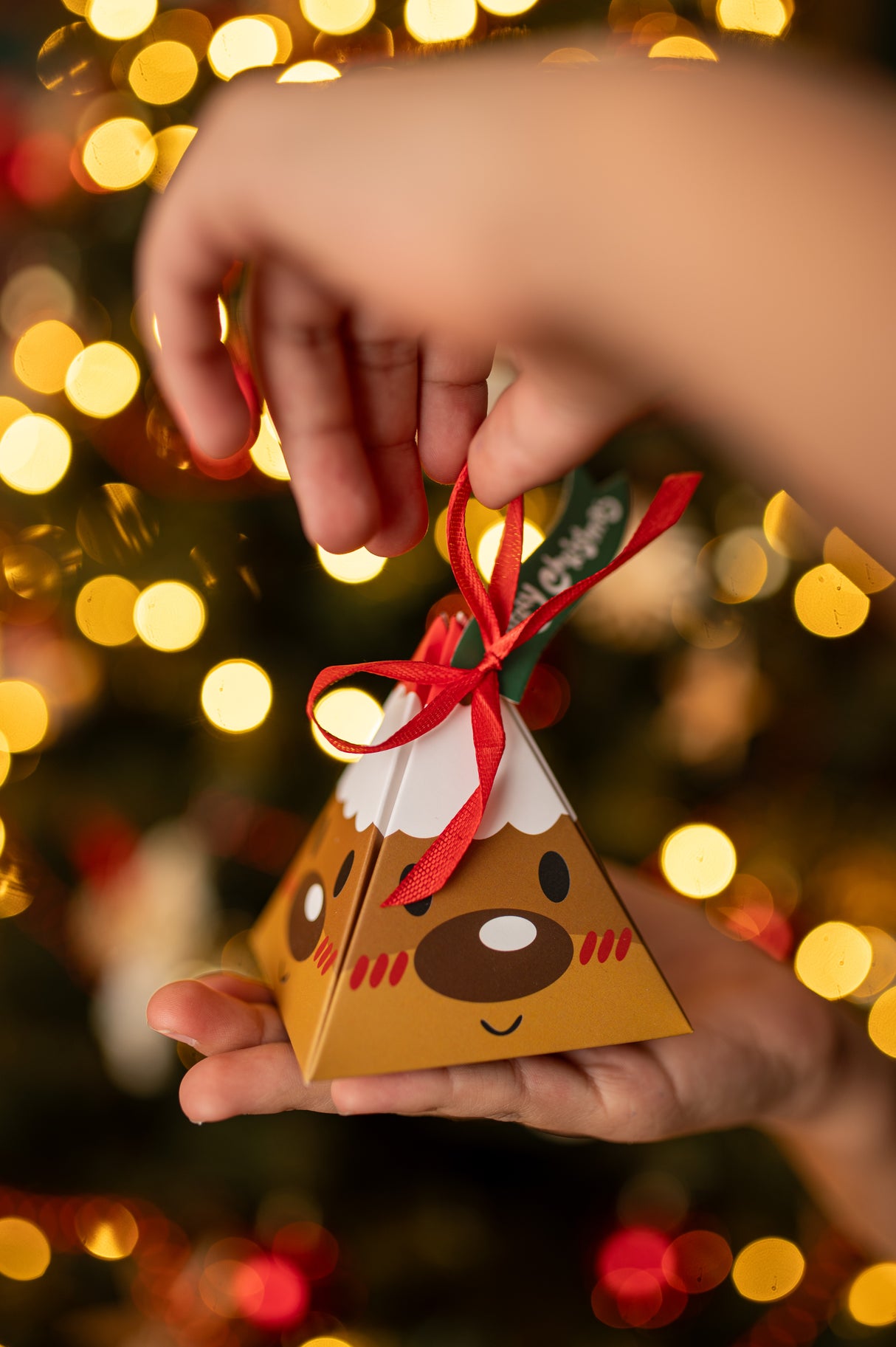 Weihnachtsboxen Anhänger 4St