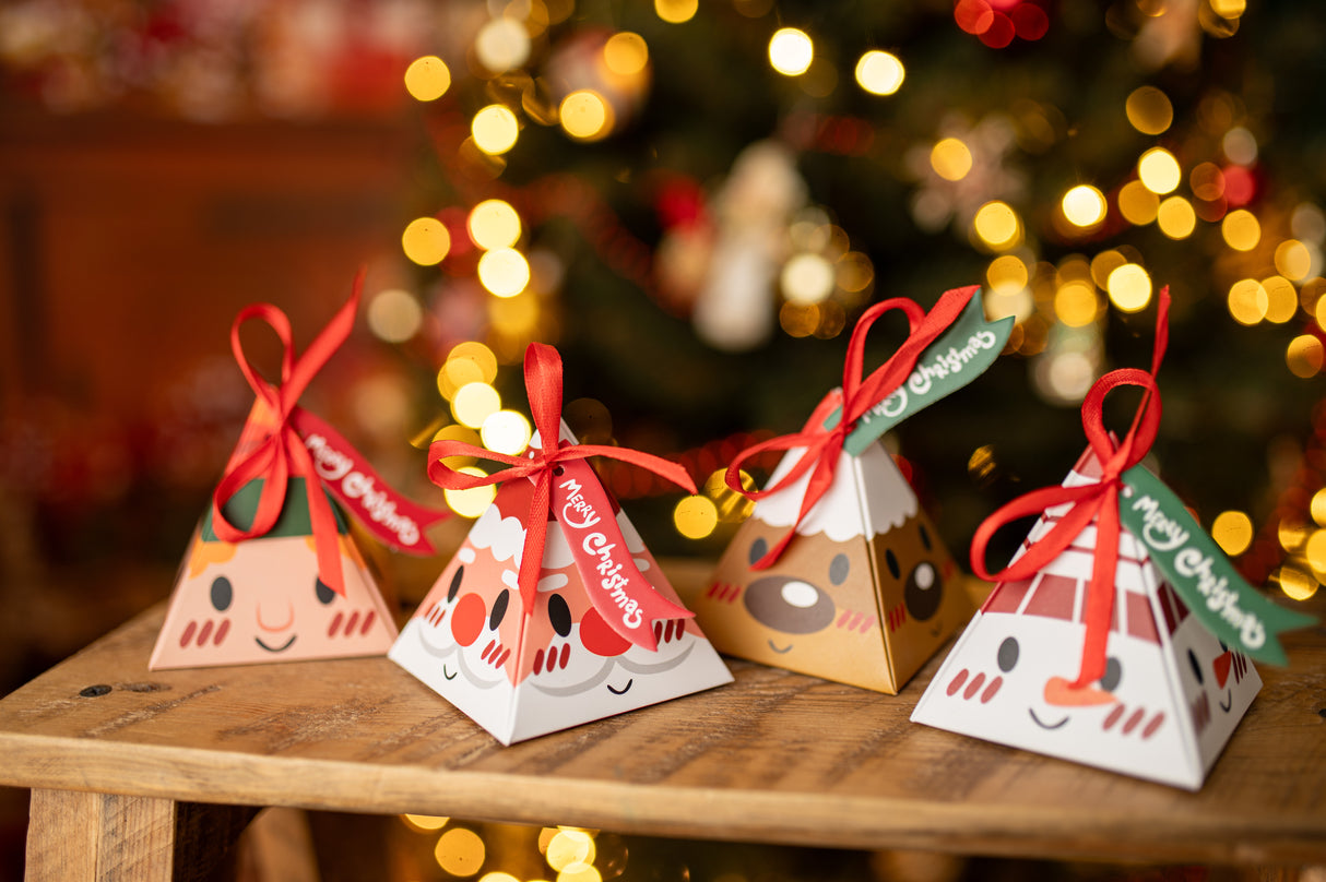 Weihnachtsboxen Anhänger 4St