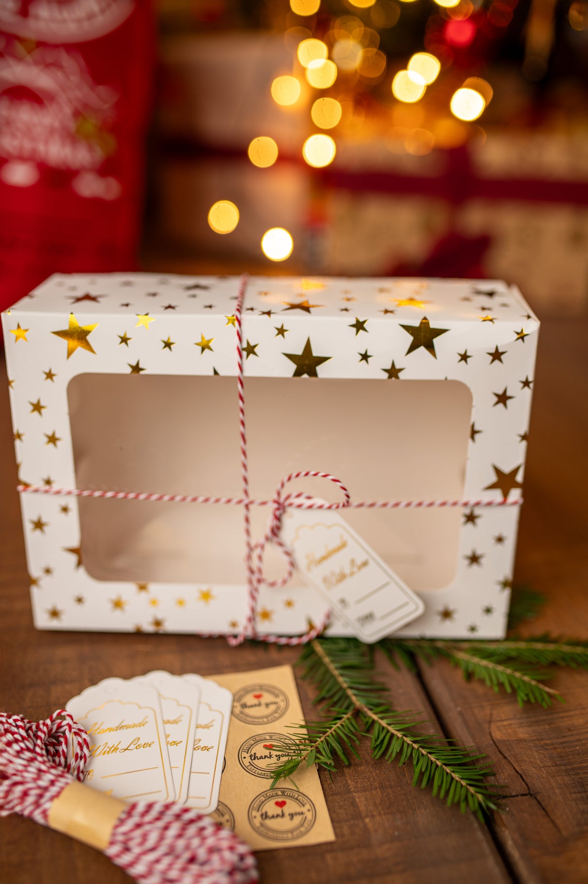 Weihnachts-Fensterkästen, 6 Stück