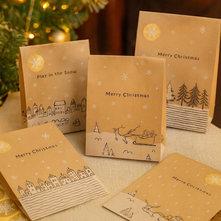 Papier-Adventskalender 130x180mm mit Wintermotiv