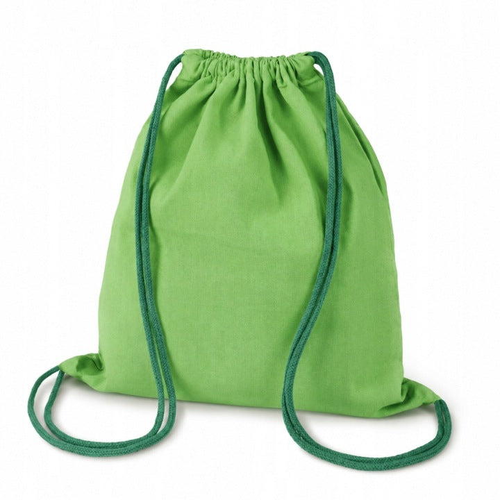 Baumwoll-Rucksack 340 x 400 mm Hellgrün