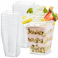 25 Stück Desserttassen 160ml Wiederverwendbare Dessertgläser Plastik