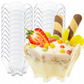 24 Stück Desserttassen 90ml Wiederverwendbare Dessertgläser Plastik