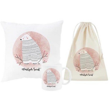 Weihnachtsset BEUTEL, BECHER & KISSEN Frohe Weihnachten