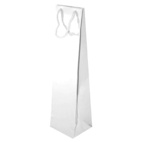 Laminierte Tasche mit Kordelgriff WEISS 110x90x400mm