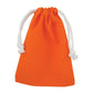 Baumwollsack orange 10x15 cm