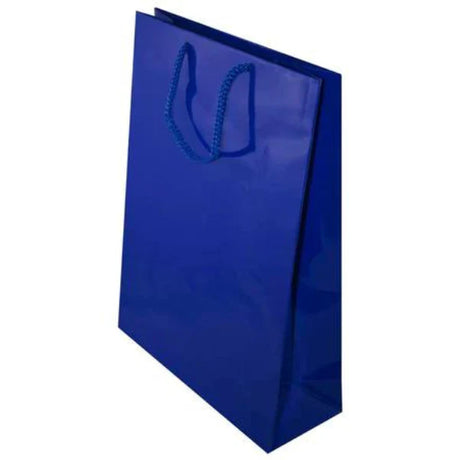 Laminierte Tasche mit Kordelgriff - DUNKELBLAU - 240x90x320mm