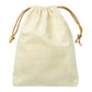 Baumwollsack ecru 20x30cm goldene schnur
