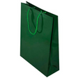Laminierte Tasche mit Kordelgriff GRÜN 240x90x320mm