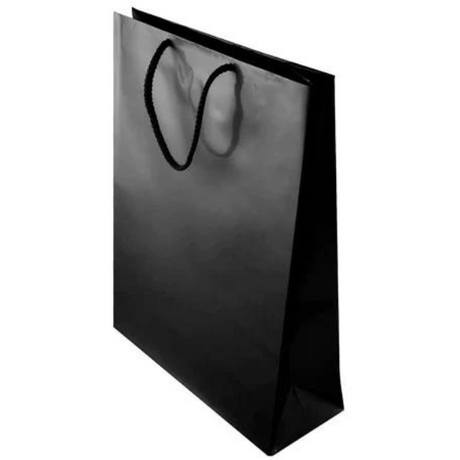 Laminierte Tasche mit Kordelgriff - SCHWARZ - 240x90x320mm