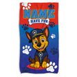 Schnelltrocknendes Strandhandtuch 150x80 cm PAW PATROL + NAME Personalisierbar