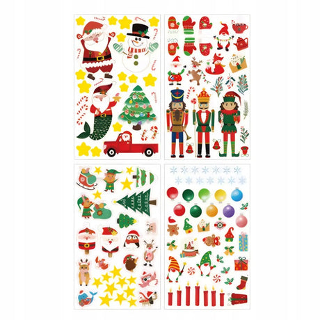 Adventskalender in Schachtel mit Weihnachtsaufklebern