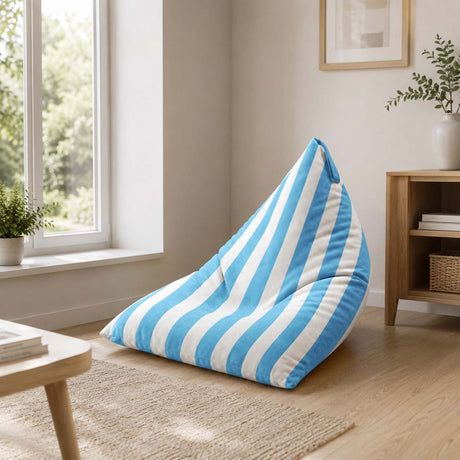 Sitzsack Pillow XL VELVET Bunt Gestreift