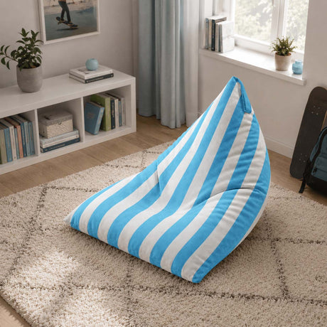 Sitzsack Pillow XL VELVET Bunt Gestreift