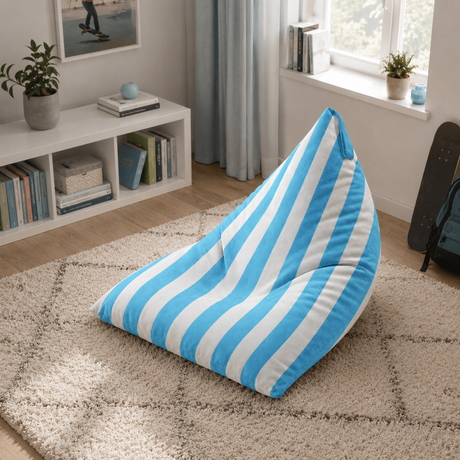 Sitzsack Pillow XXL VELVET Bunt gestreift