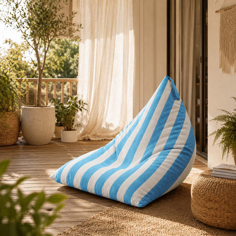 Sitzsack Pillow XL VELVET Bunt Gestreift