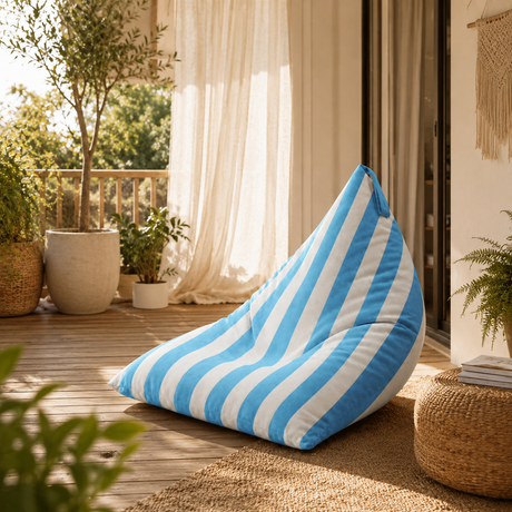 Sitzsack Pillow XXL VELVET Bunt gestreift