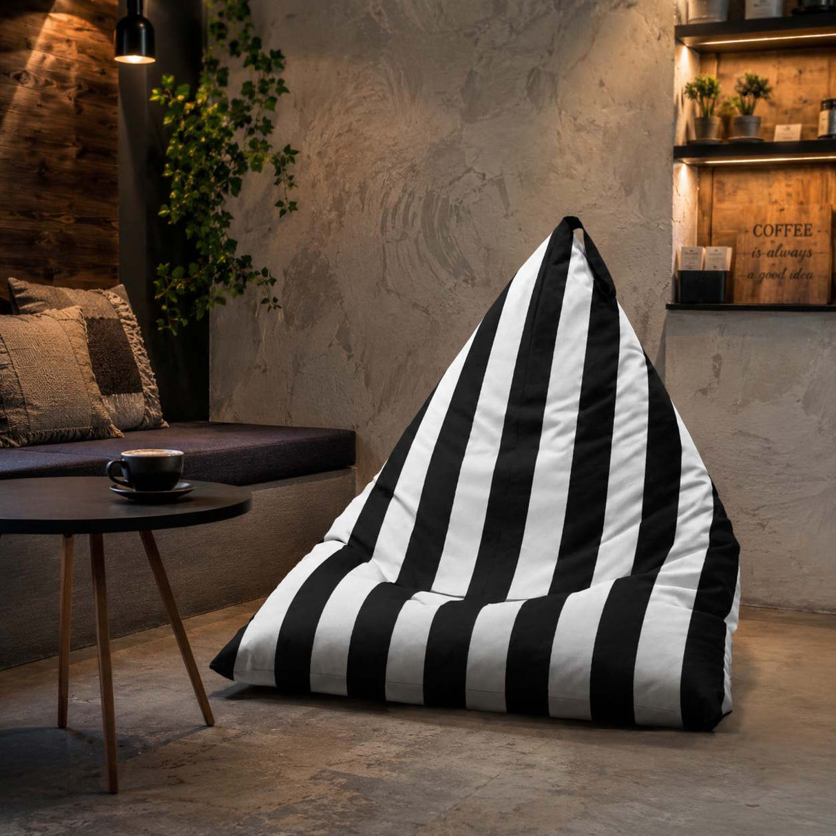 Sitzsack Pillow XL OXFORD Bunt Gestreift