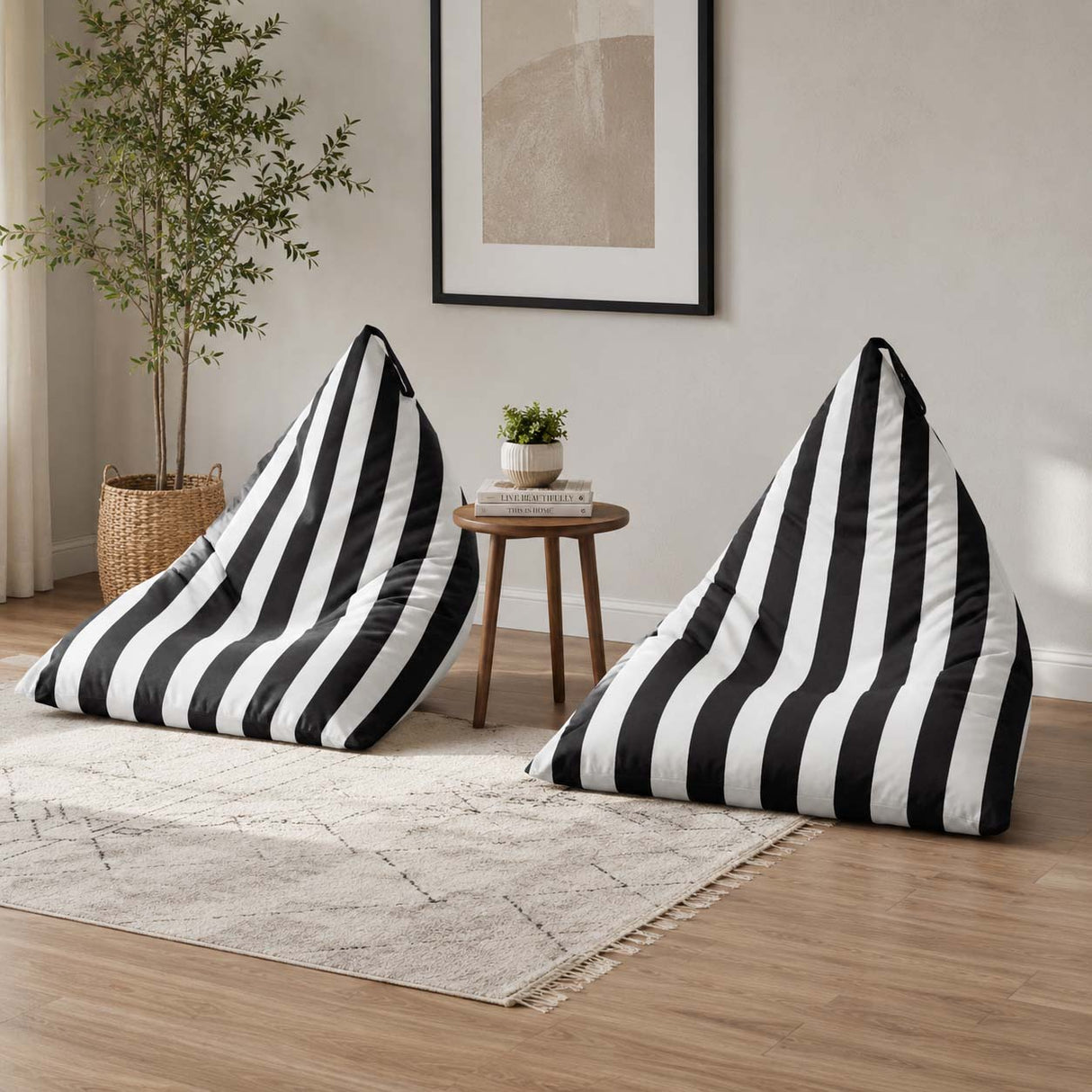 Sitzsack Pillow XL OXFORD Bunt Gestreift