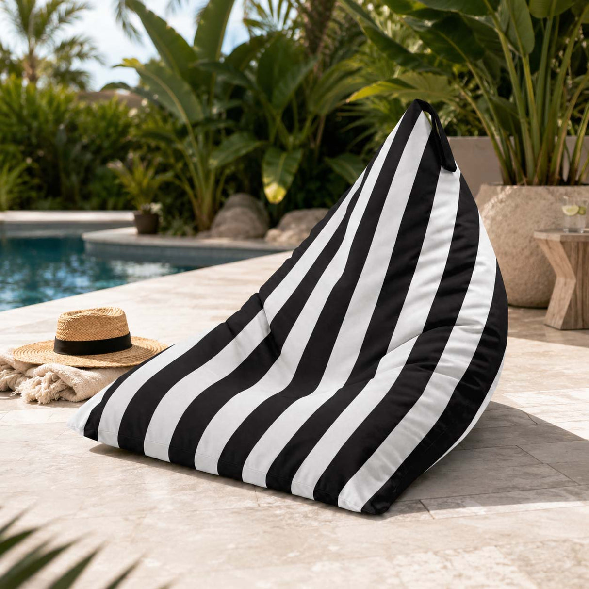 Sitzsack Pillow XL OXFORD Bunt Gestreift